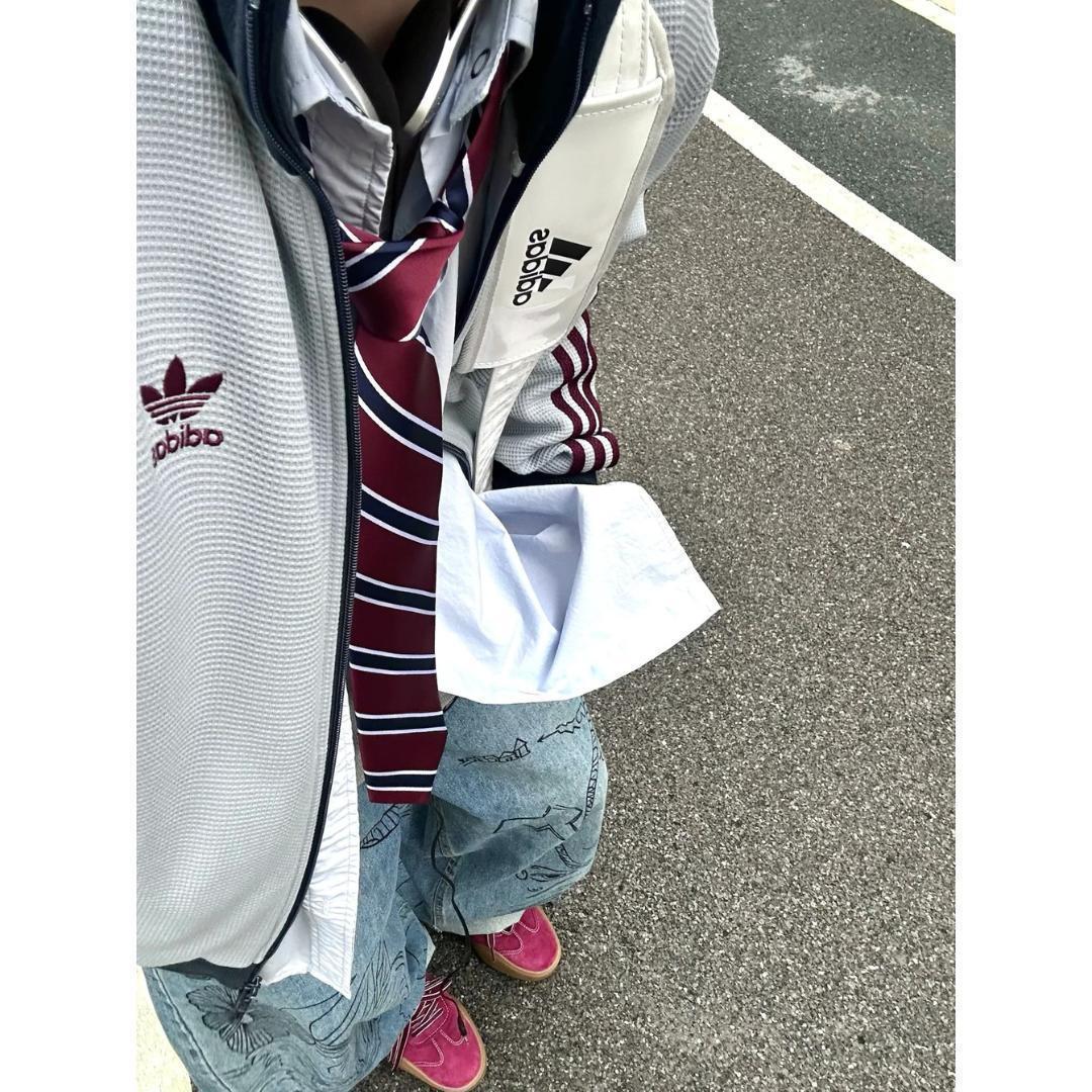 韓国限定 adidas トラックトップ ワッフル アディカラー ジャージ XL