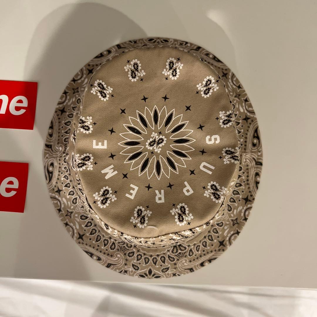supreme シュプリーム バケハ バケットハット バンダナ柄 サイズS/M