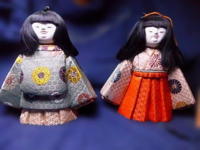 貴重な国指定無形文化財の人形師　銀座　原米洲の稚児雛です 木目込人形 原孝洲 春日雛