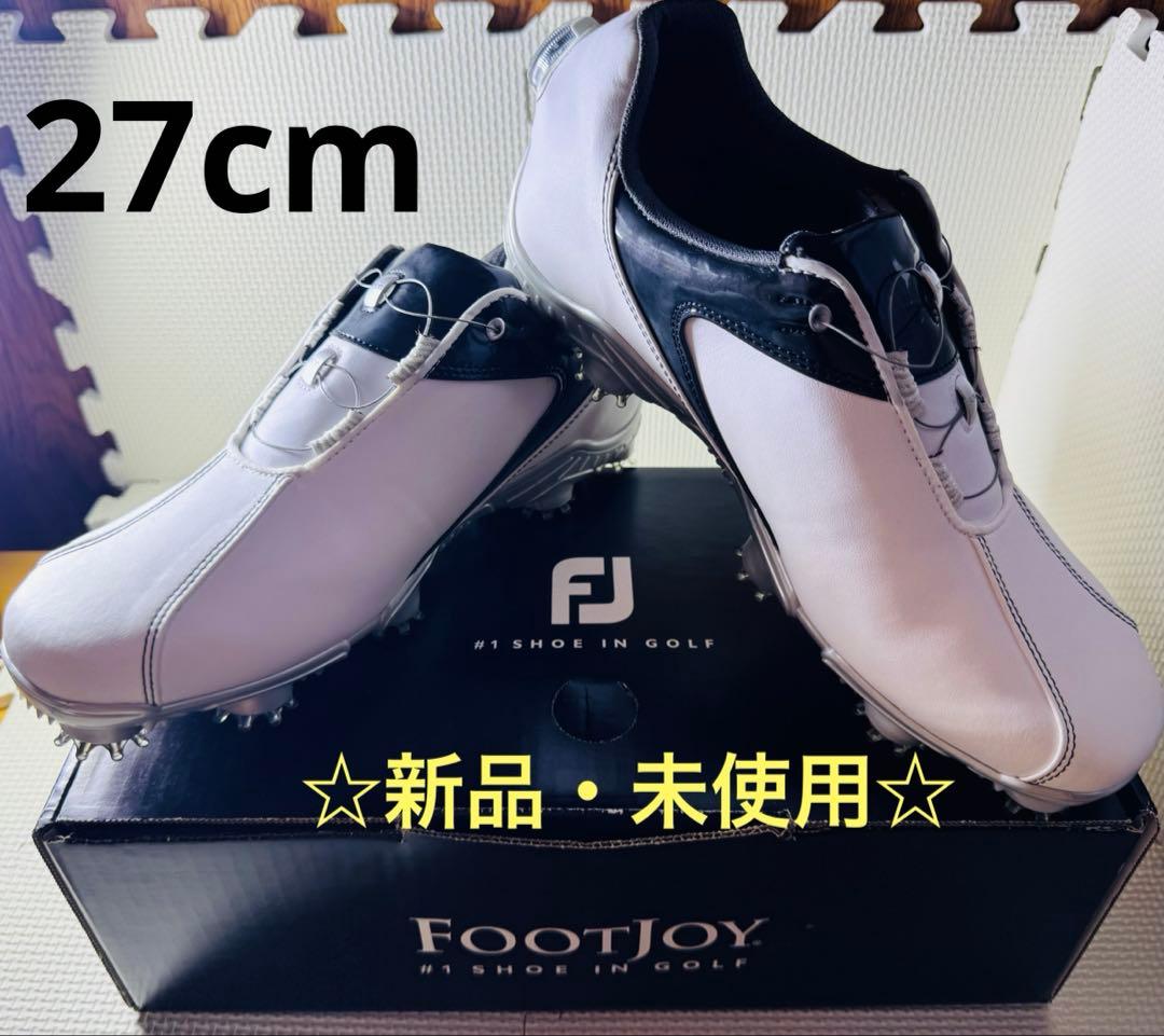 ☆新品・未使用☆ FOOTJOY BOA ゴルフシューズ ホワイト/ブラック フットジョイ（FOOT JOY）（メンズ）ゴルフシューズ スパイクレス プロ