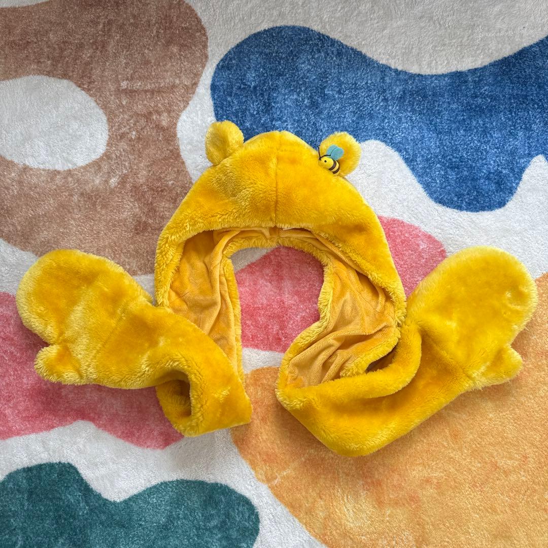 プーさんマフラーキャップ - メルカリ