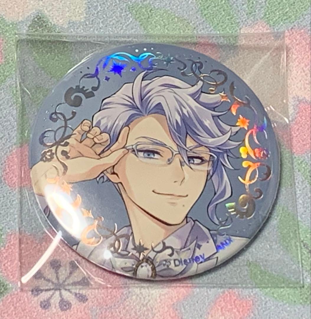 ツイステッドワンダーランド ツイステ オーロラ箔缶バッジ プラチナ