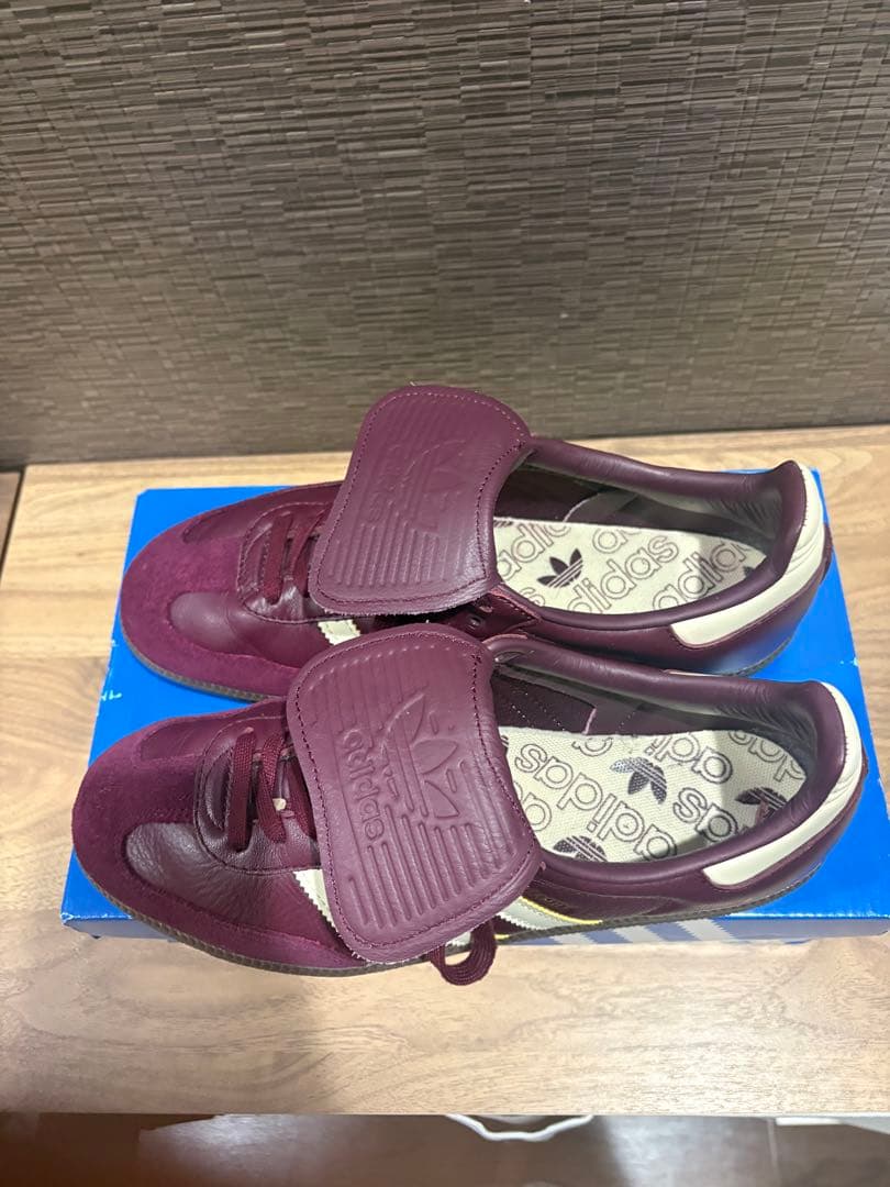 adidasオリジナルsambaLT ワインレッド 別注 - メルカリ