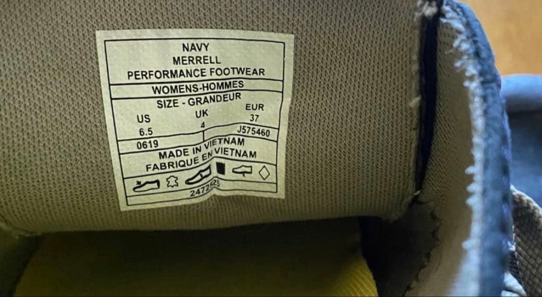 【美品】メレル　merrell パスウェイレース　ネイビー　23.5cm