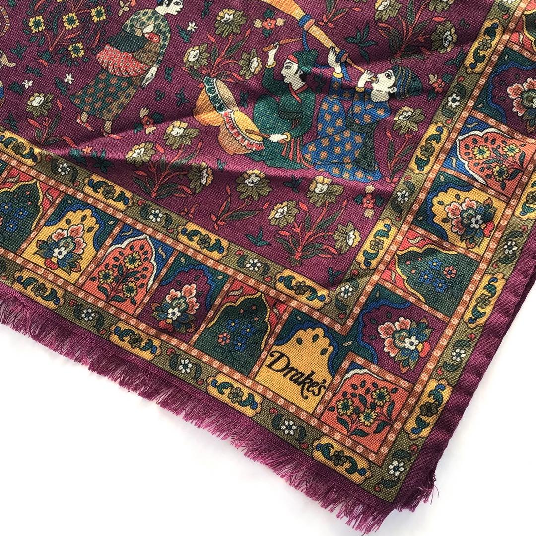 【新品タグ付き】Drake's スカーフ ムガルハンター❁アナトミカ 西口修平