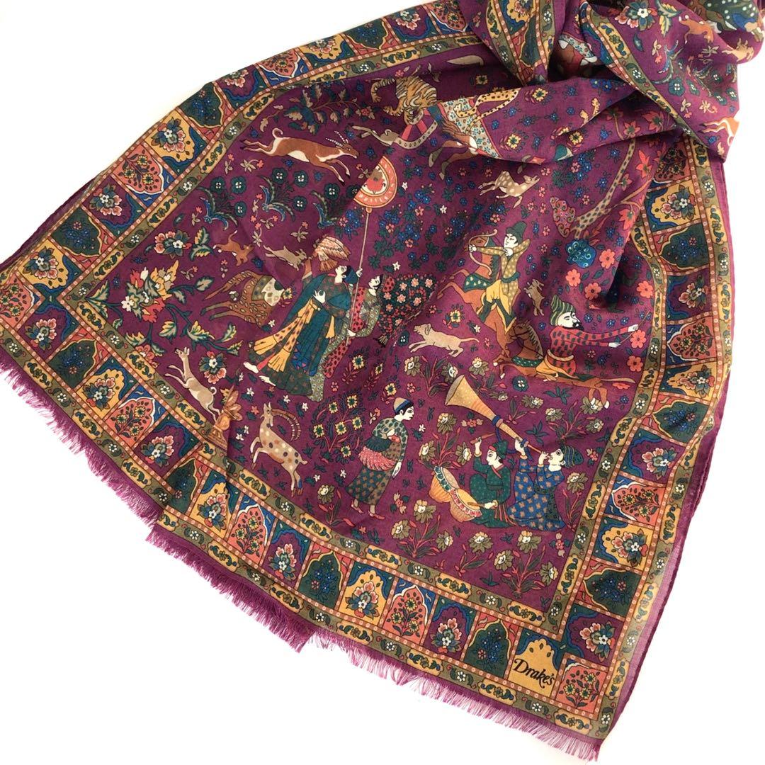 【新品タグ付き】Drake's スカーフ ムガルハンター❁アナトミカ 西口修平