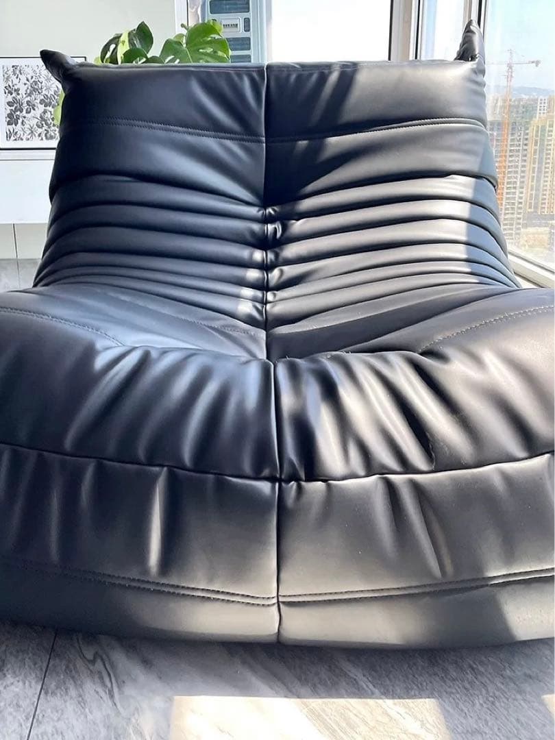 新品】リーンロゼ ligne rosetトーゴ 1人掛けソファ ブラッ - メルカリ