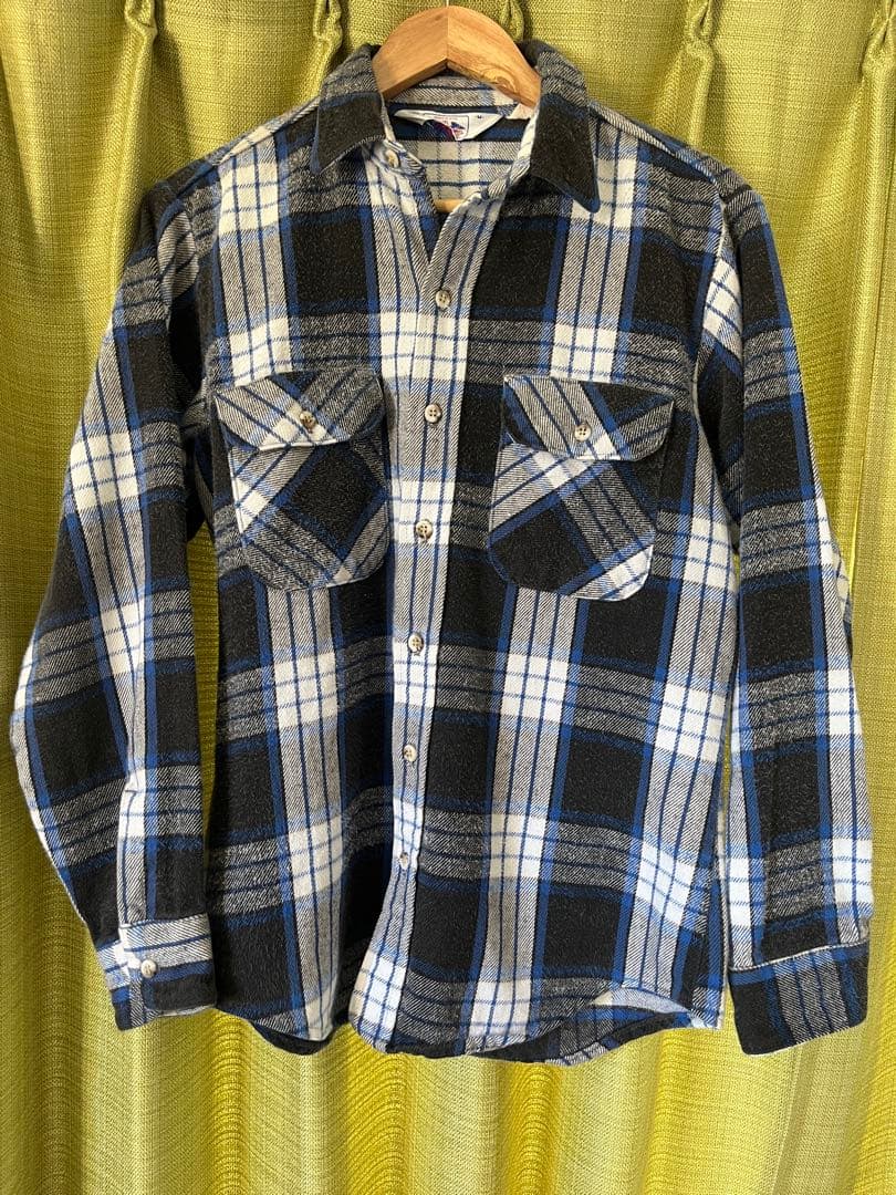 ファイブブラザー　ダコタ　ネルシャツ　USA製　値下不可‼️売切り‼️ 70s 80s USA製 DAKOTA ダコタ ウエスタンネルシャツ Lサイズ チェック