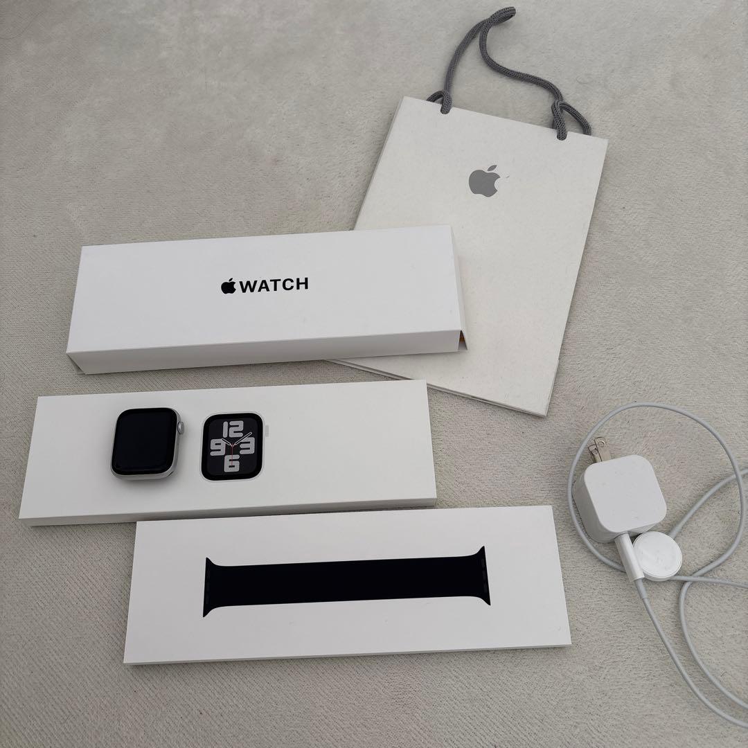 Applewatch SE（第2世代） 44mm バンド付き GPSモデル Apple Watch SE2（GPSモデル）44mmミッドナイトアルミニウムケースと