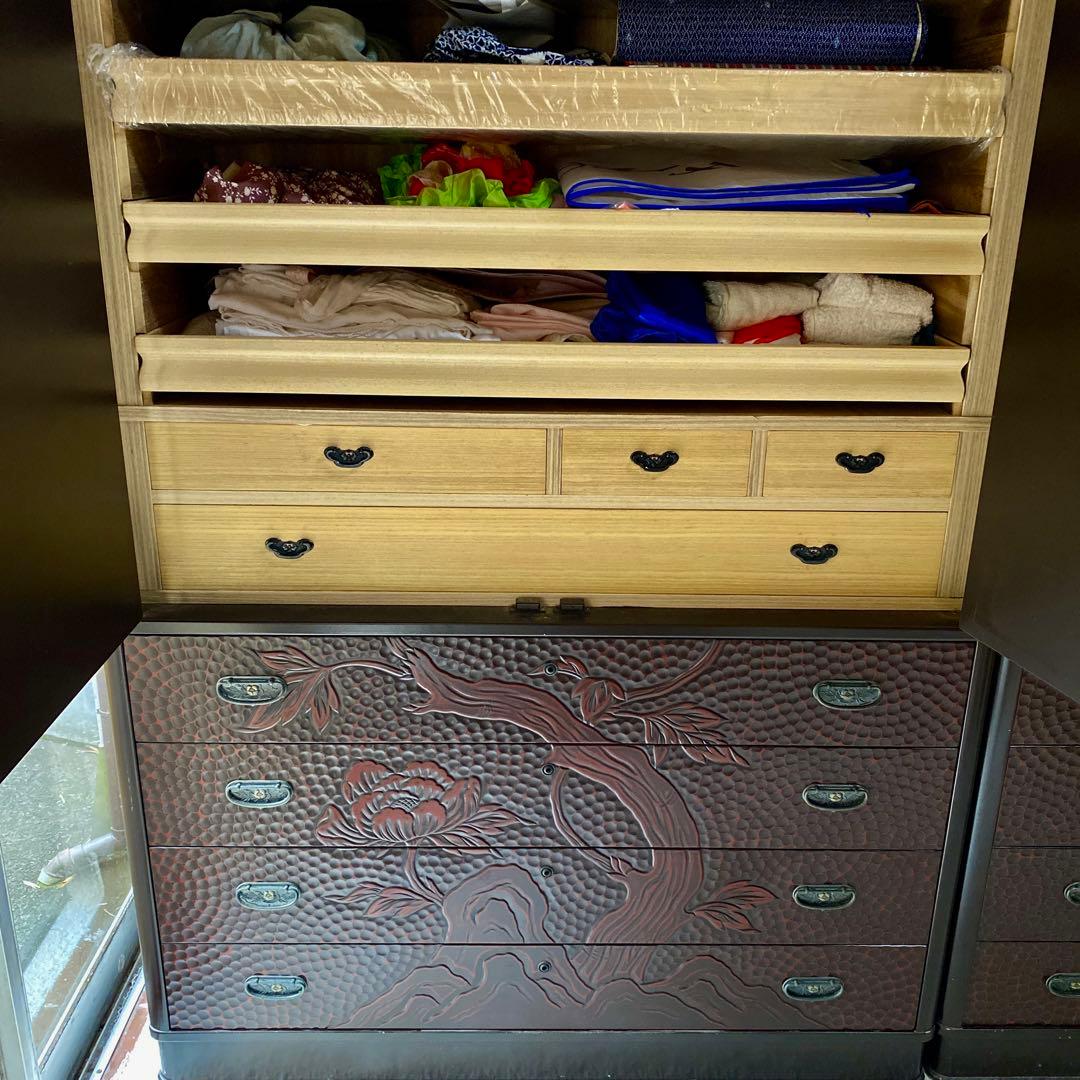 鎌倉彫り 佐藤恵仙作品 桐タンス 和箪笥 着物保管 高級 - メルカリ