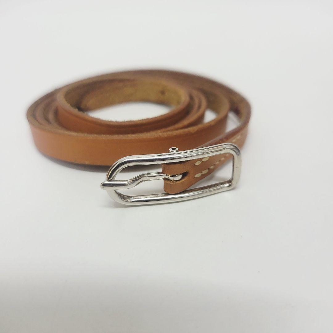 HERMES エルメス アピ3 レザー ブレスレット ブラウン シルバー金具