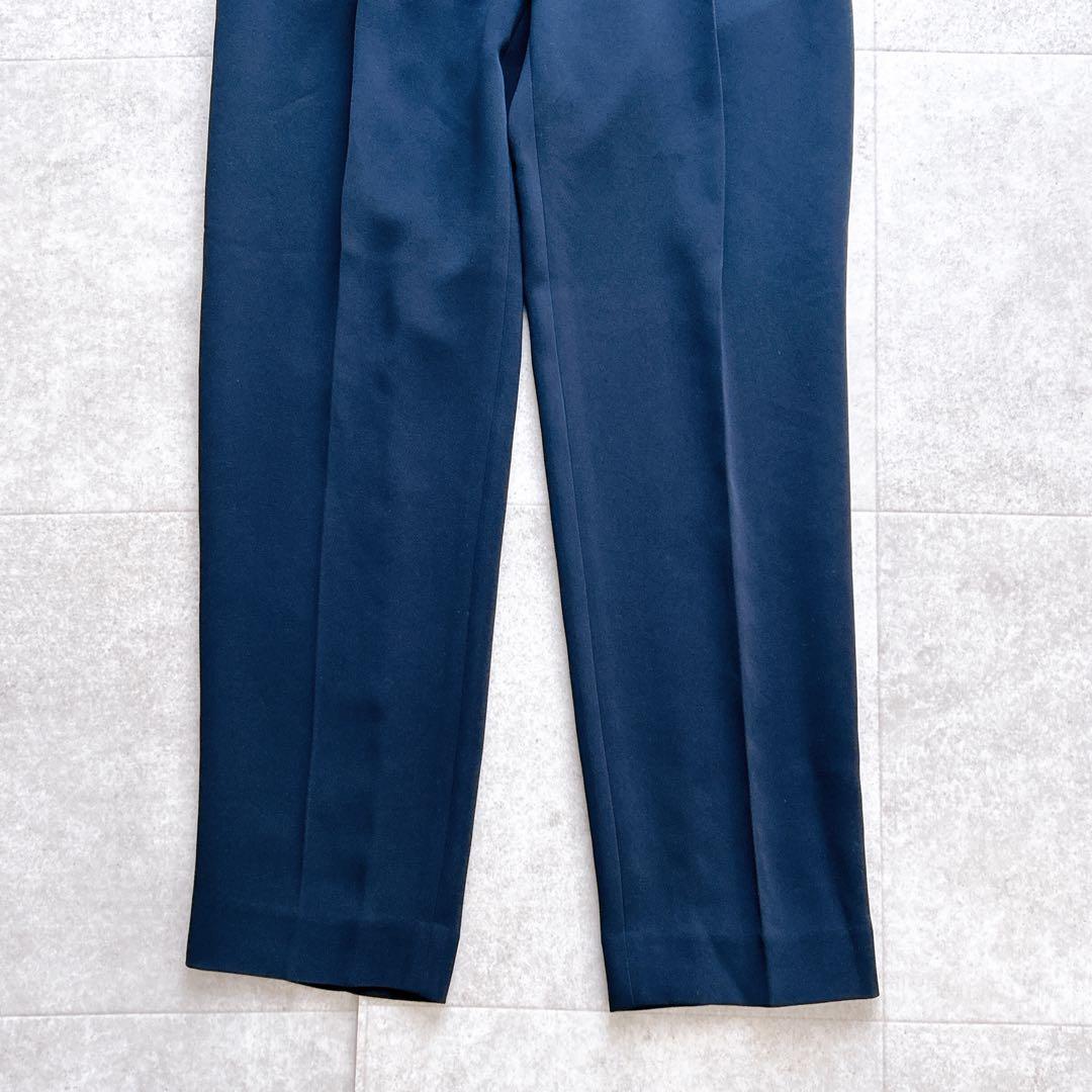 極美品✨ PLST トリアセブランド ノーカラー セットアップ 紺 M 2023