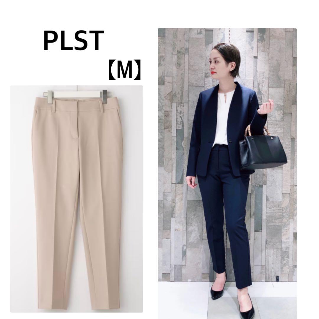 PLST プラステ ブラッシュドバックスティックパンツ ベージュ Msize