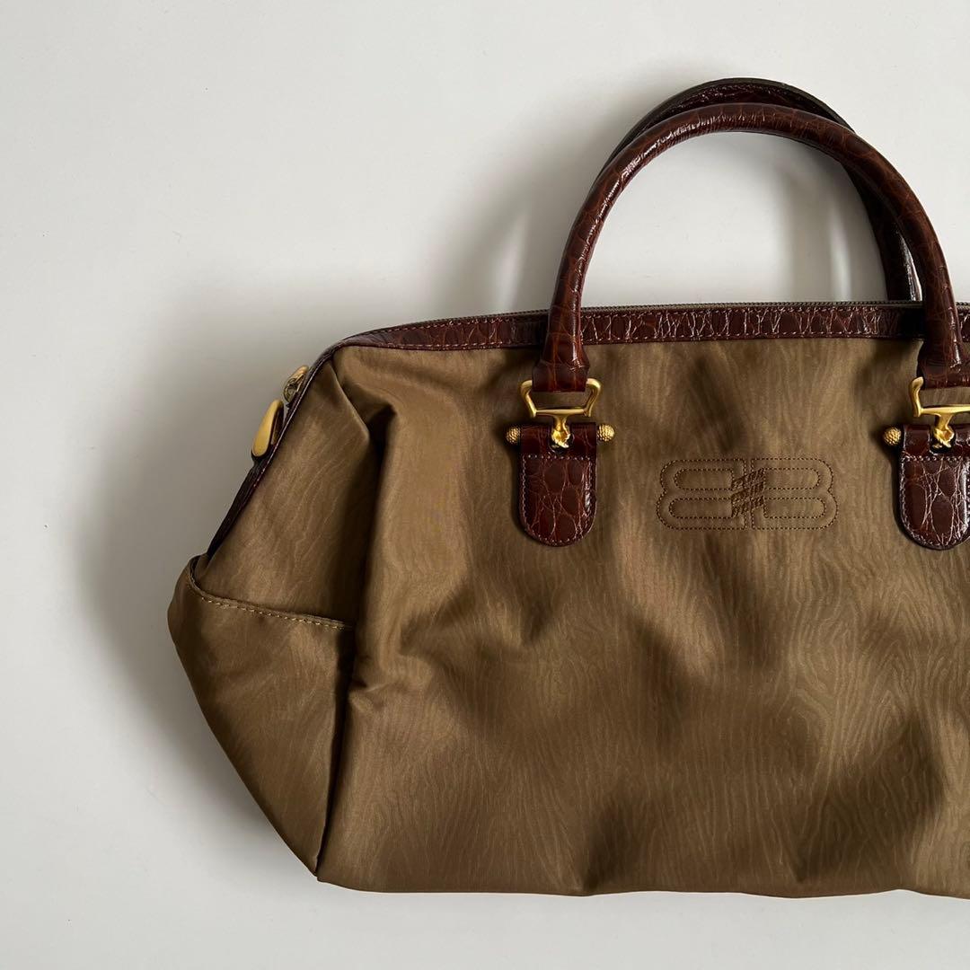 BALENCIAGA BB CROCO MINI BOSTON BAG - メルカリ