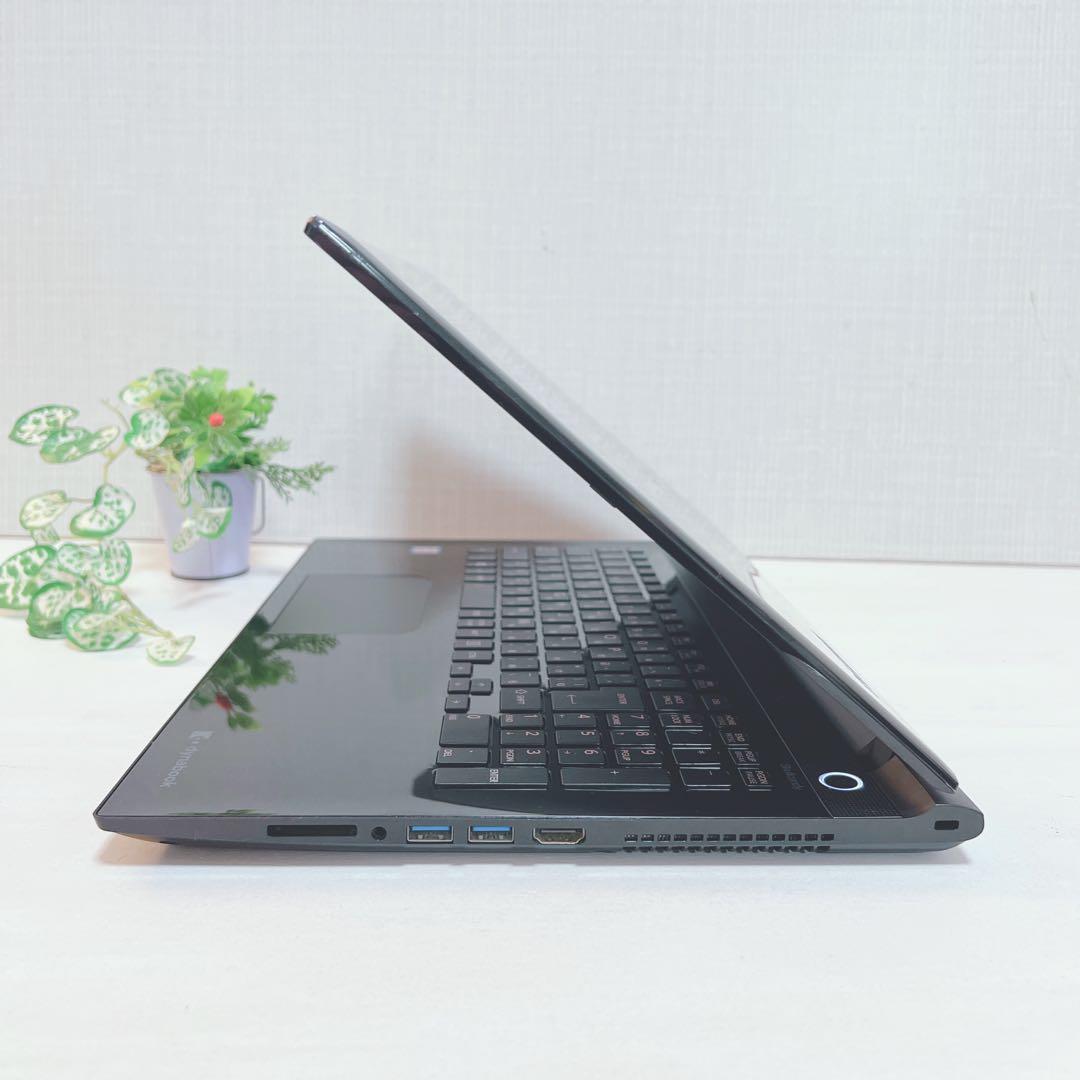 美品、光沢ブラック、コアi7、8G、大容量SSD、オフィス2021&イラレ