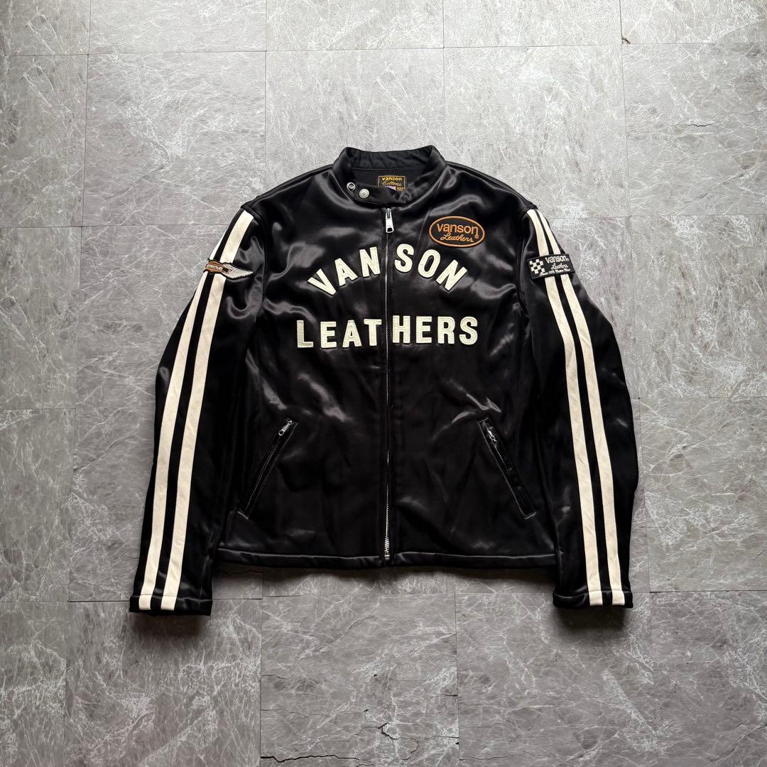 VANSON バンソン　ボンディングライダースジャケット　40周年記念モデル　黒 楽天市場】【当店別注】バンソン VANSON ライダース フライング