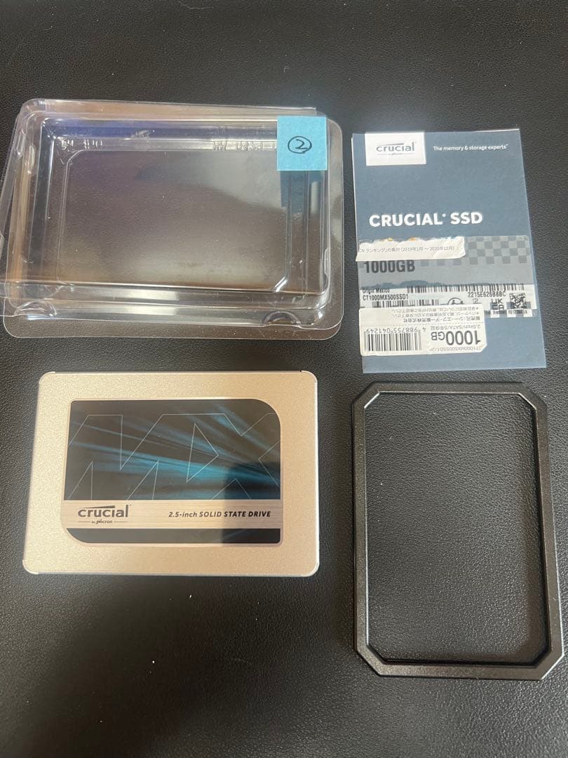クルーシャルSSD　1000G 中古品【健康状態99％・国内正規品】 crucial（クルーシャル） 期間限定ポイント5倍 SSD 1TB(1000GB) BX500