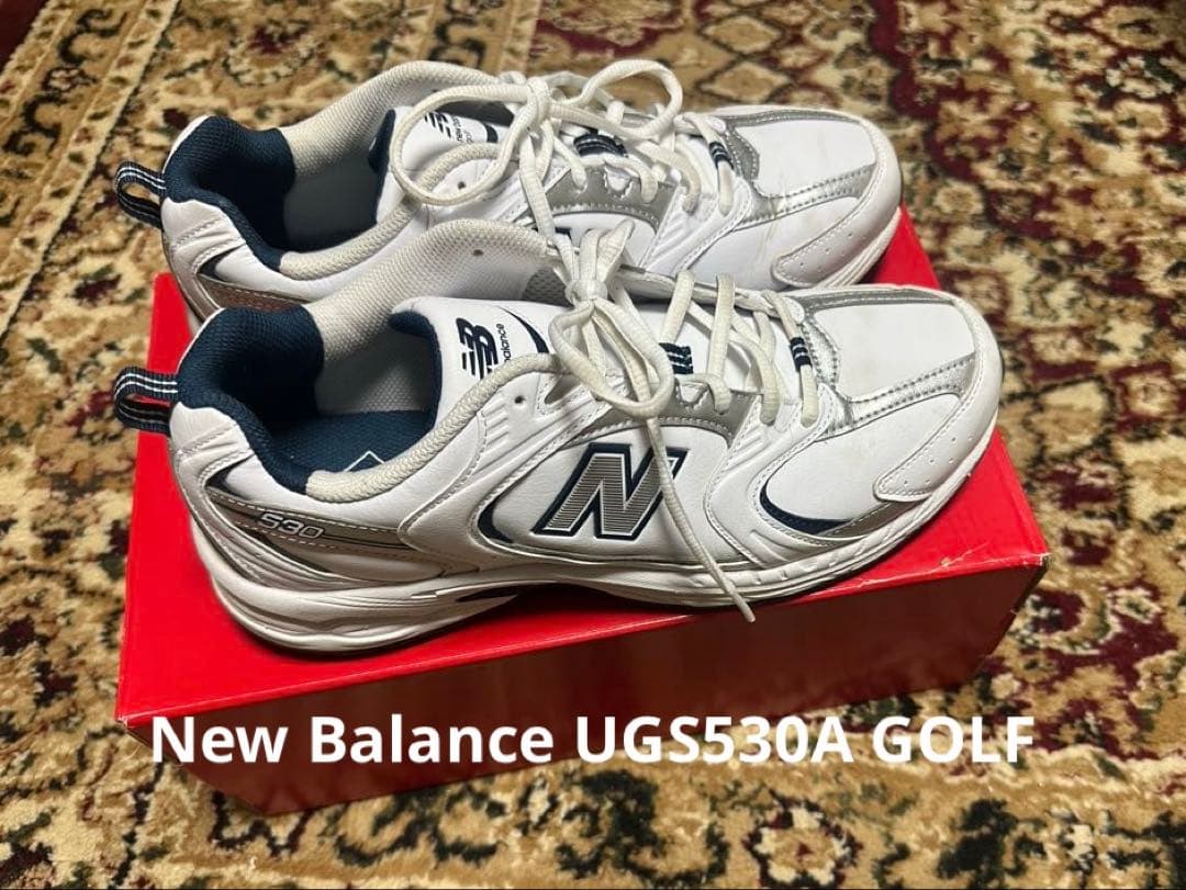 New Balance UGS530S GOLF ホワイト/ネイビー 箱付き New Balance（ニューバランス） スニーカー ゴルフシューズ UGS530A