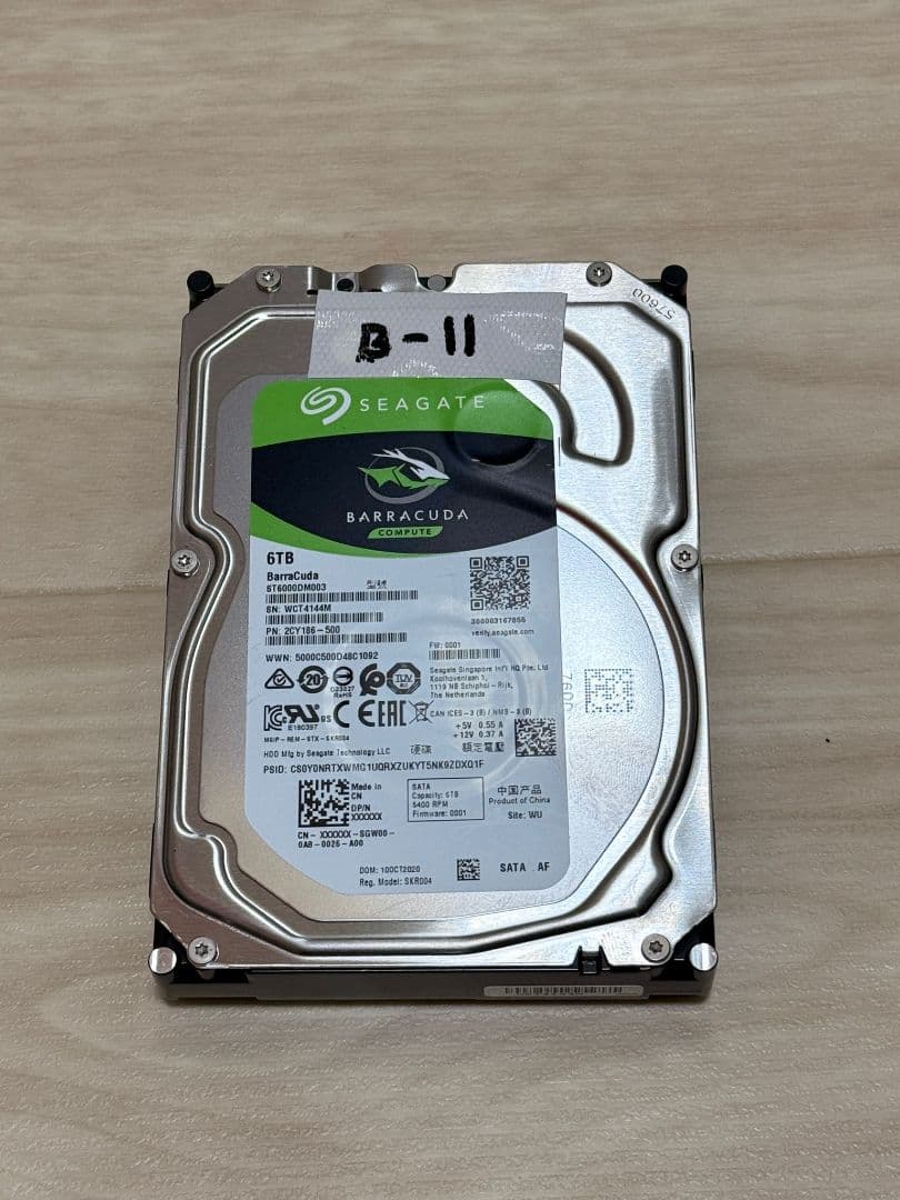 SEAGATE BARRACUDA HDD ST6000DM003 6TB - メルカリ