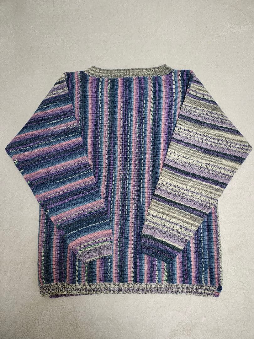 梅村マルティナ Opal毛糸 手編み バックワーズセーター - メルカリ