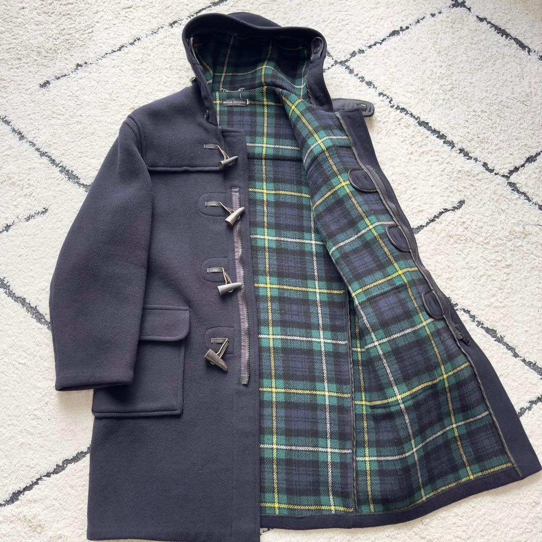 超希少 80s ブルックスブラザーズ　ダッフルコート　英国製　ネイビー　L相当 Brooks Brothers - 80s イギリス製 ☆ ブルックスブラザーズ ダッフル
