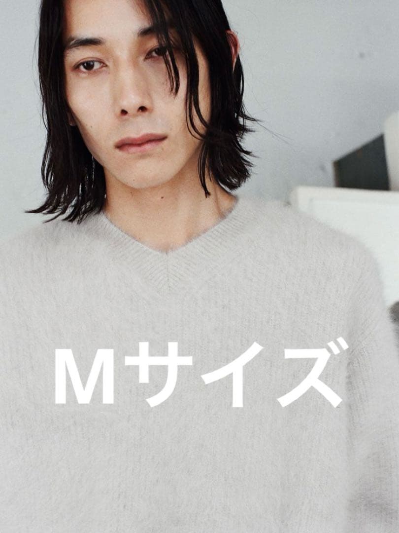 トップス LIDNM Fox Cashmere V Knit SAND GRAY Fox Cashmere V Knit / 商品詳細ページ / LIDNM / Llife ONLINE STORE