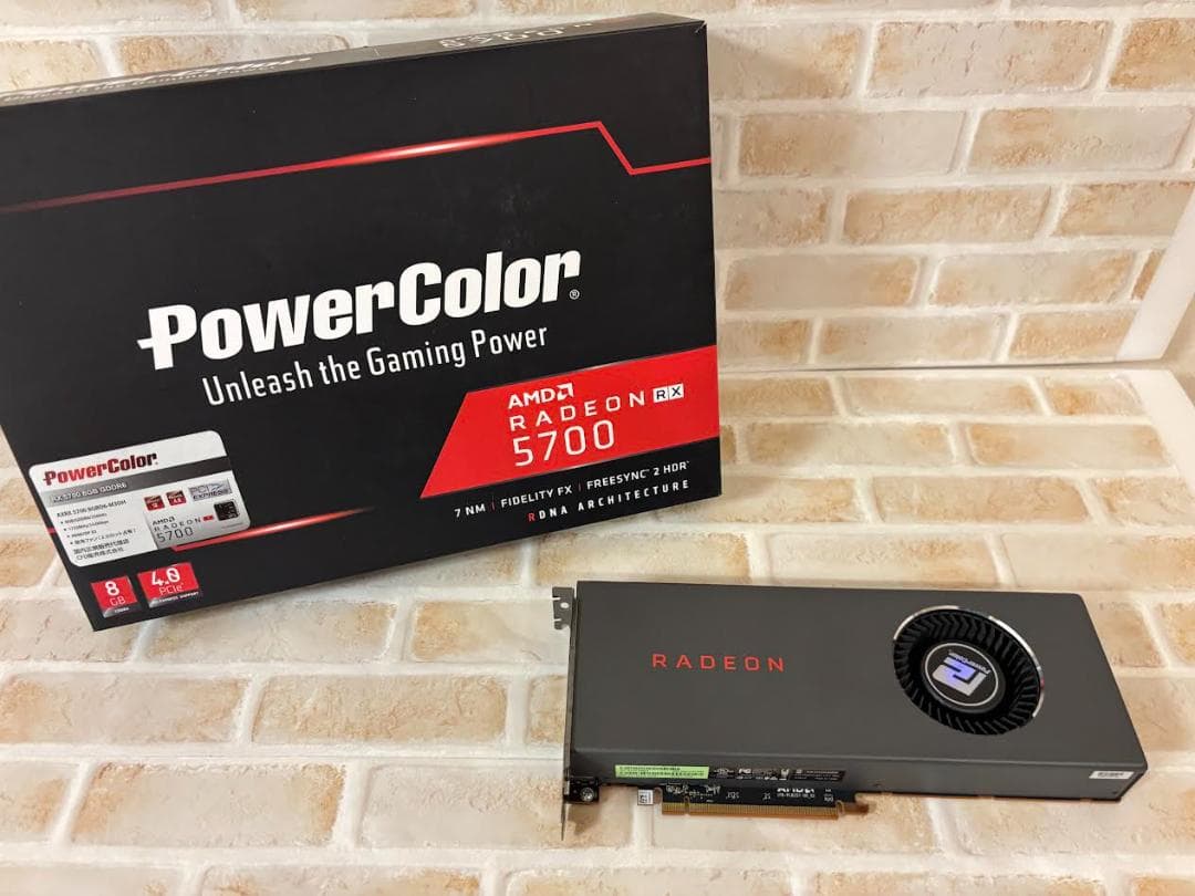 ボン【元箱あり・美品】PowerColor Radeon 5700 8GB PowerColor PowerColor Radeon RX 5700 ITX AXRX 5700 ITX 8GBD6-2DH