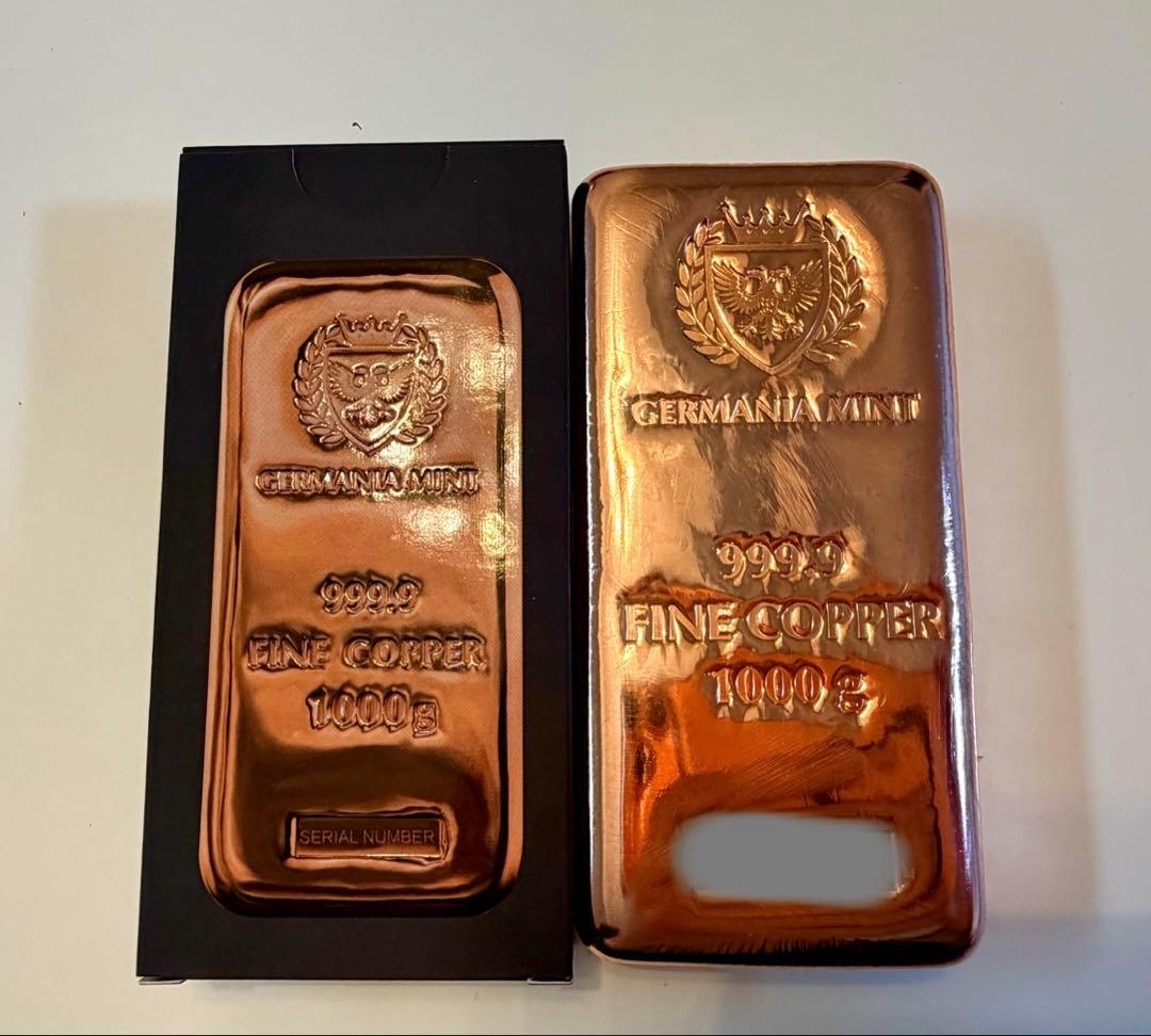 GERMANIA MINT ゲルマニアミント1本 純銅 延べ棒 銅 - メルカリ