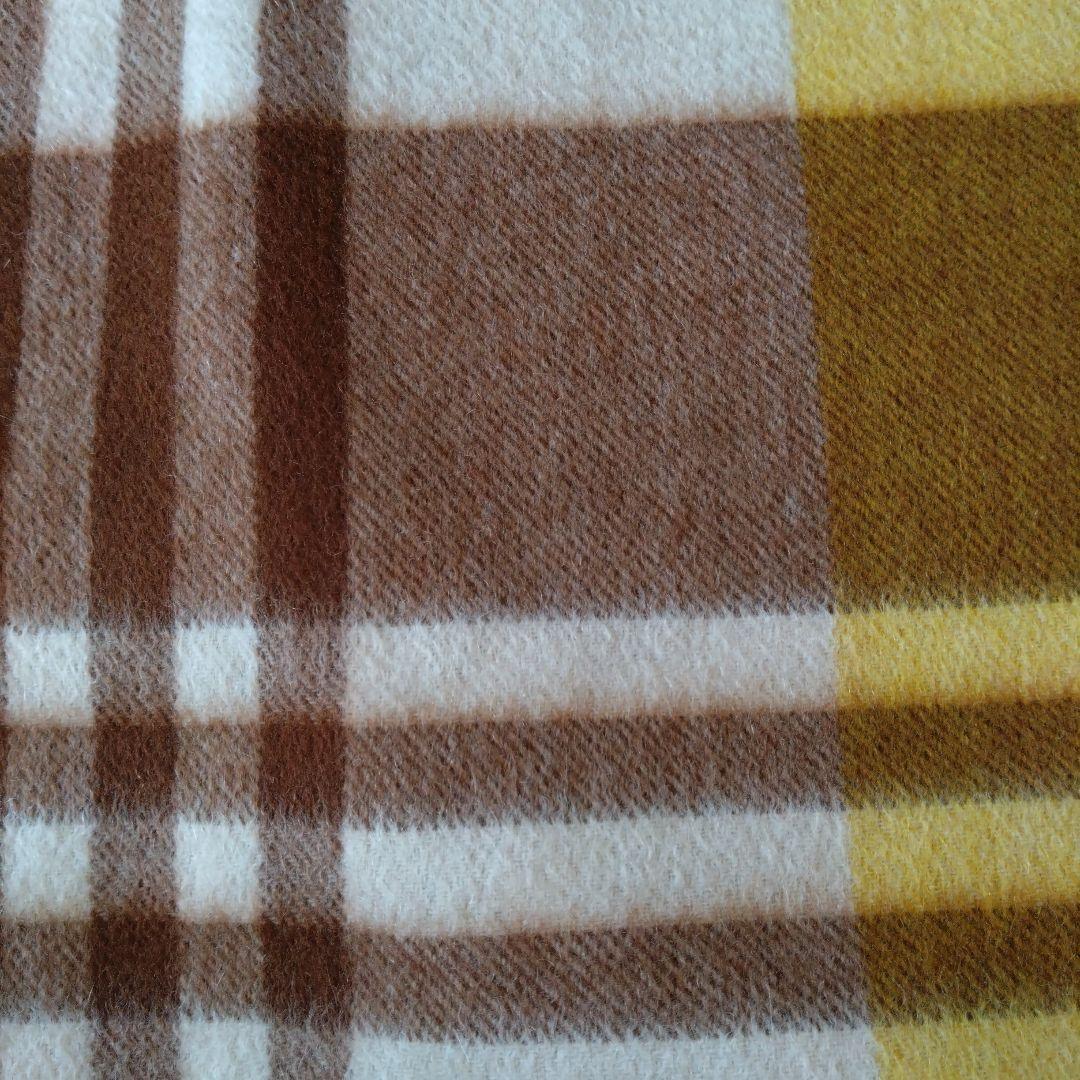 ジョシュアエリス カシミヤ100% 大判ストール イエロー/ブラウン