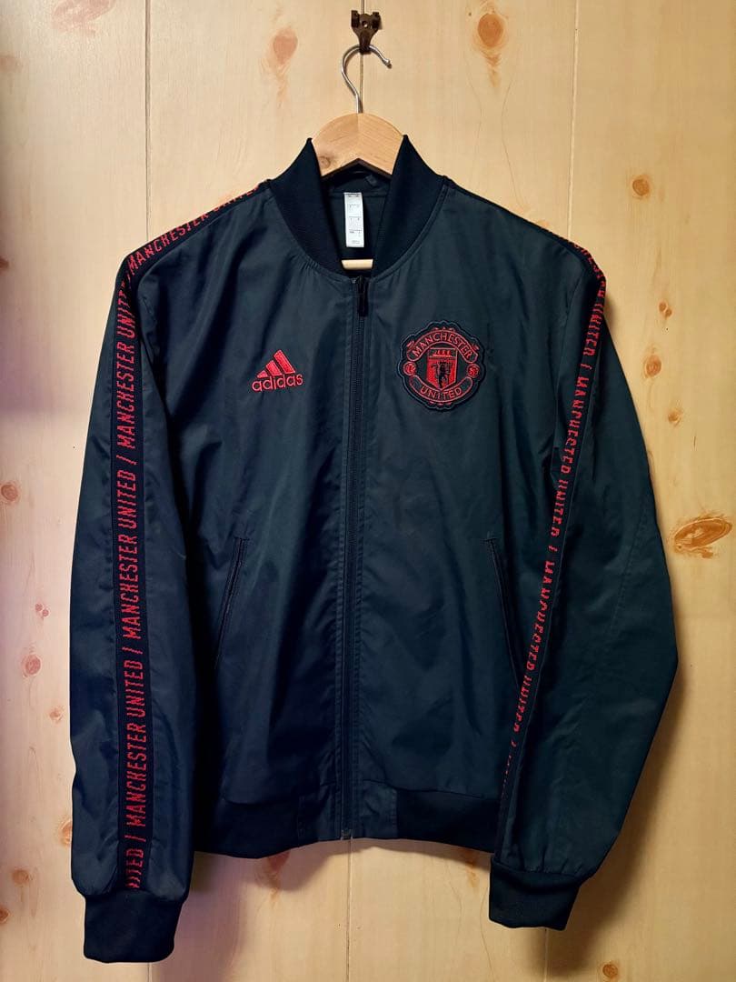 adidas マンチェスターユナイテッド ジャージ ジャケット 黒 adidas Originals アディダス ジャージー ジャケット メンズ