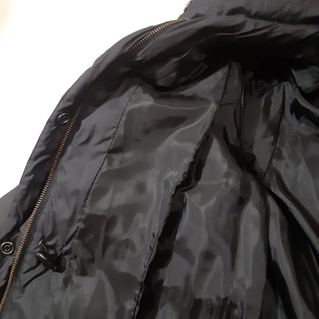 ローラアシュレイ 大きめサイズ13 XL ダウンコート ラクーンファー 黒 美品