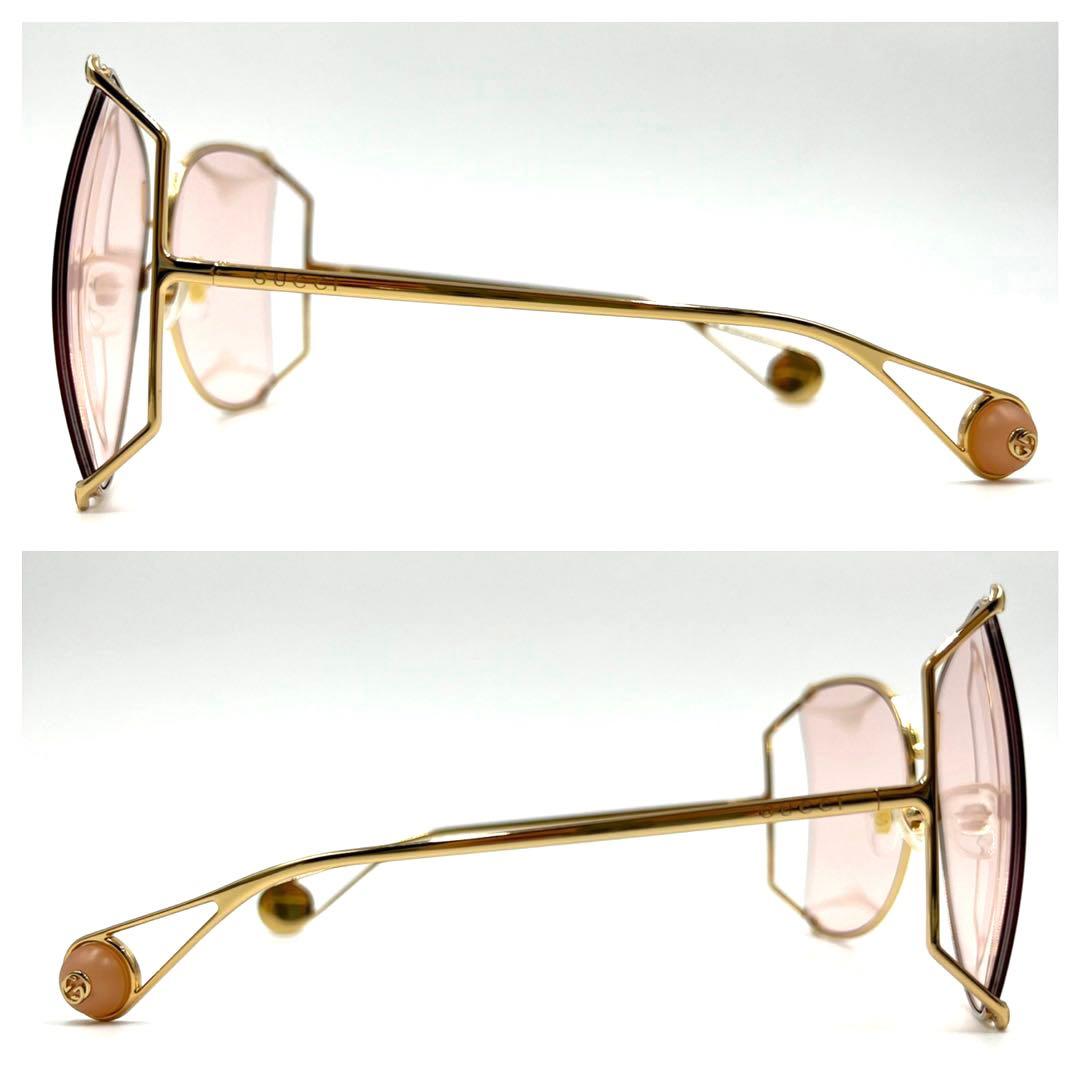 GUCCI グッチ サングラス 度なし GG0252S バタフライ ケース付き