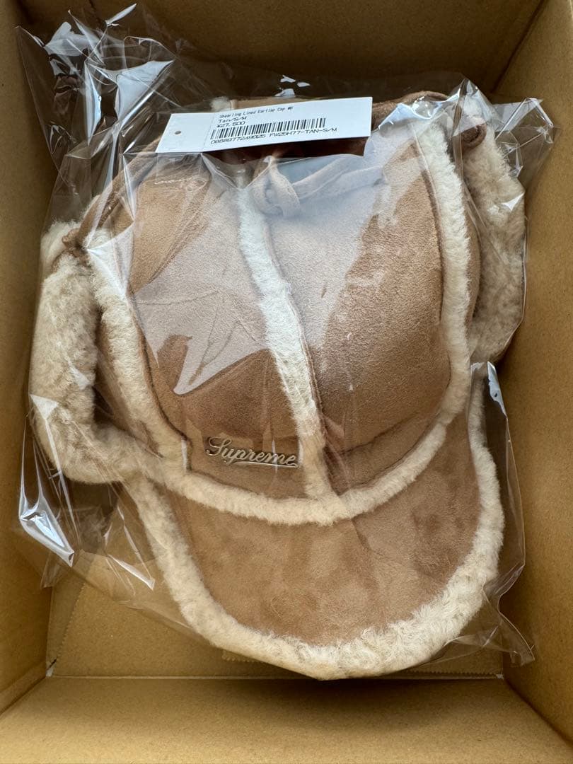 Supreme Shearling Lined Earflap Cap Tan - メルカリ