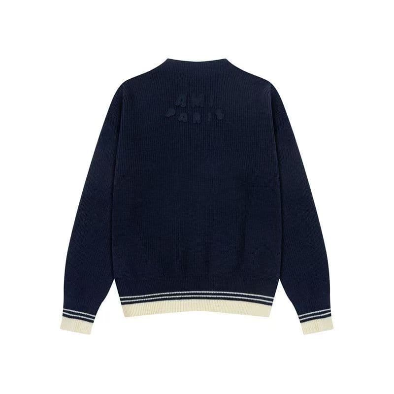 ✨新品✨ ami paris アミパリス ネイビー Vネックセーター MM - メルカリ