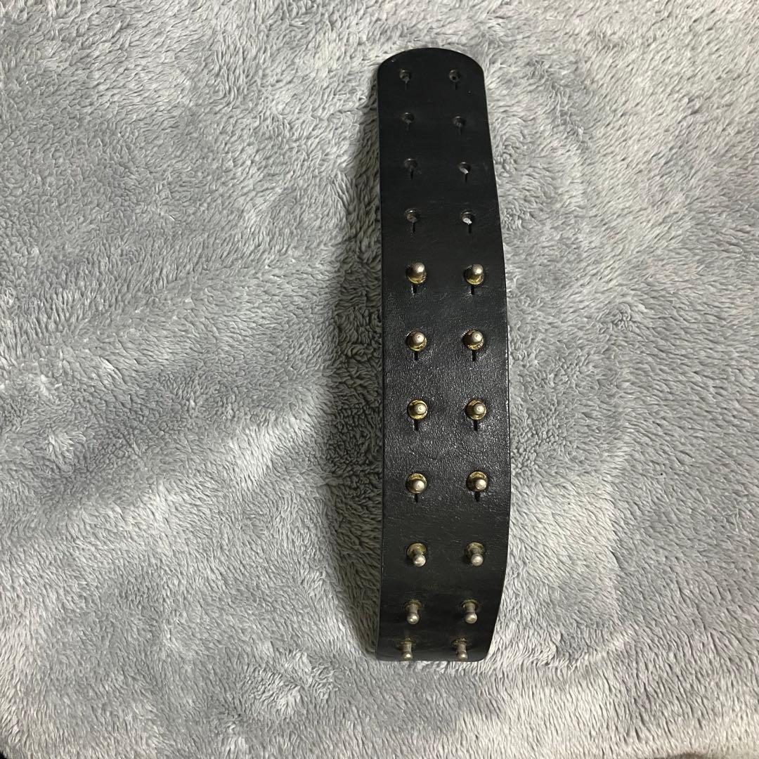 margiela マルジェラ スタッズ レザー バングル ギボシ ブレスレット