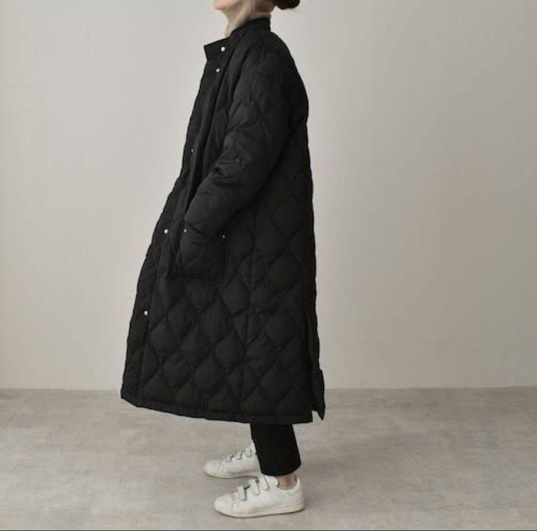 【美品】Lavish Gate キルティング ロングダウンコート　ブラック ルイルエブティック RUIRUE BOUTIQUE キルティングロングダウンコート