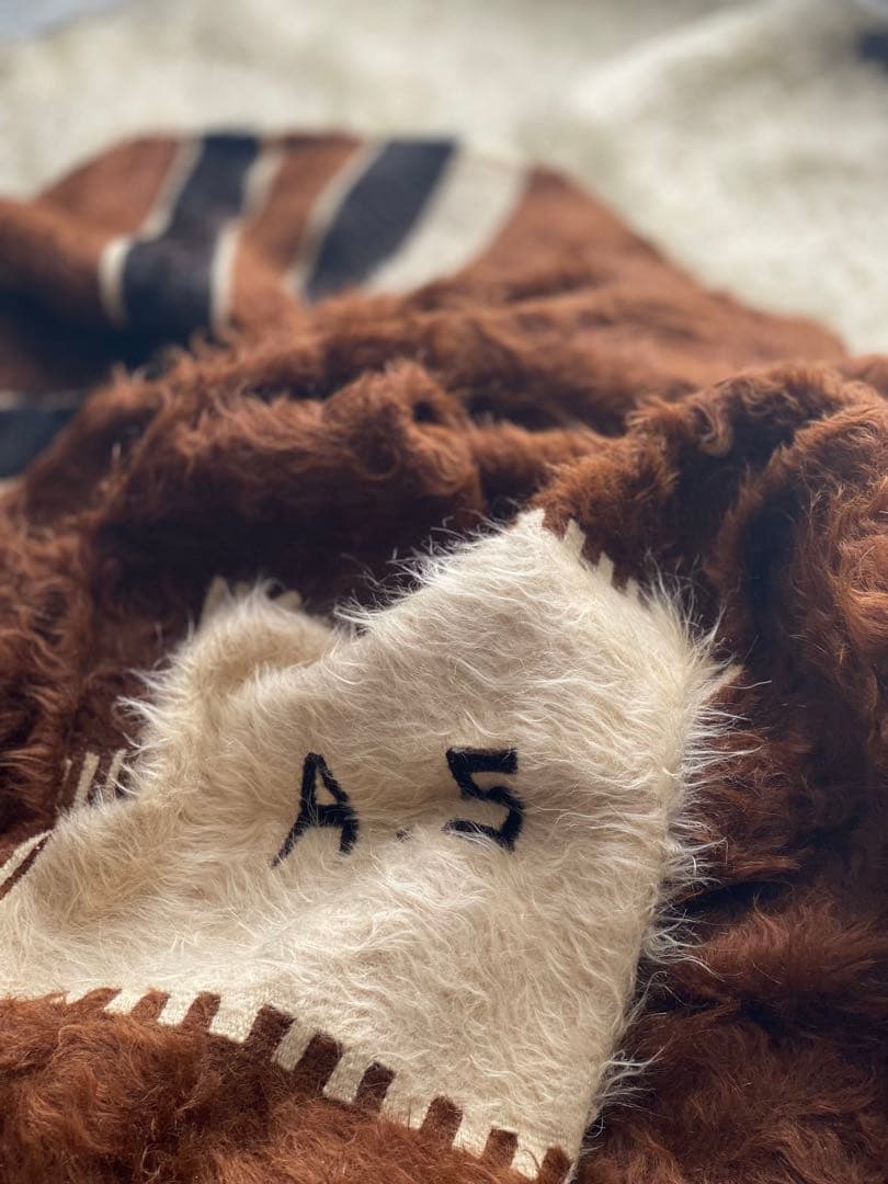 超レア　バッターニエヴィンテージ未使用イニシャル入り！ トルコ産 2000年代 シールト バッターニエ】 Battaniye-ヴィンテージ