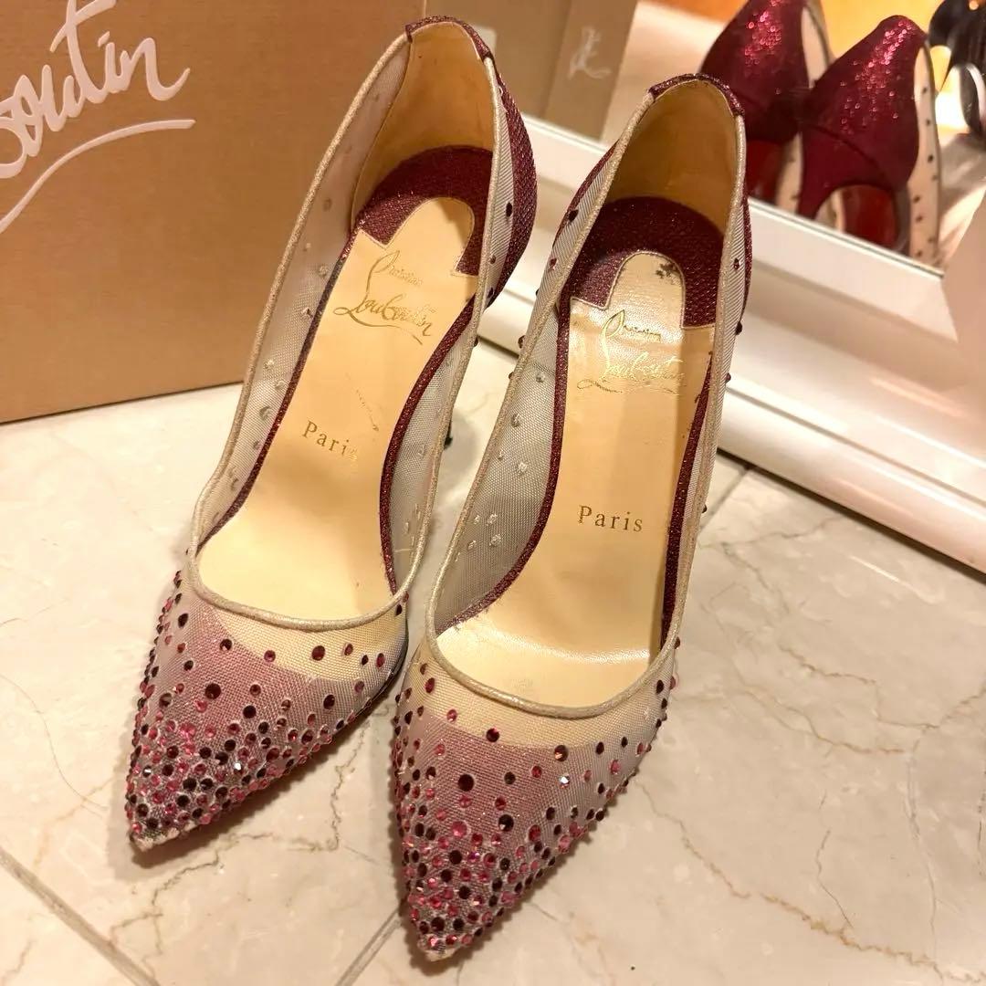 【美品】Christian Louboutin ビジューパンプス ビジュー Christian Louboutin(クリスチャンルブタン) パンプス
