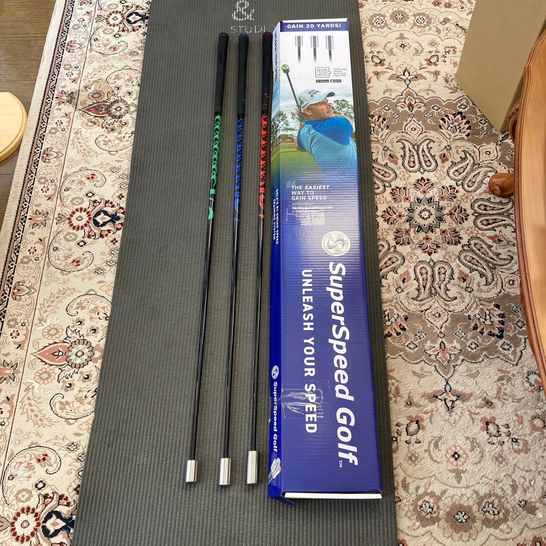 SuperSpeed Golf スピードトレーニングシステム 3本セット Amazon | SuperSpeed メンズ ゴルフトレーニングシステム 3点セット