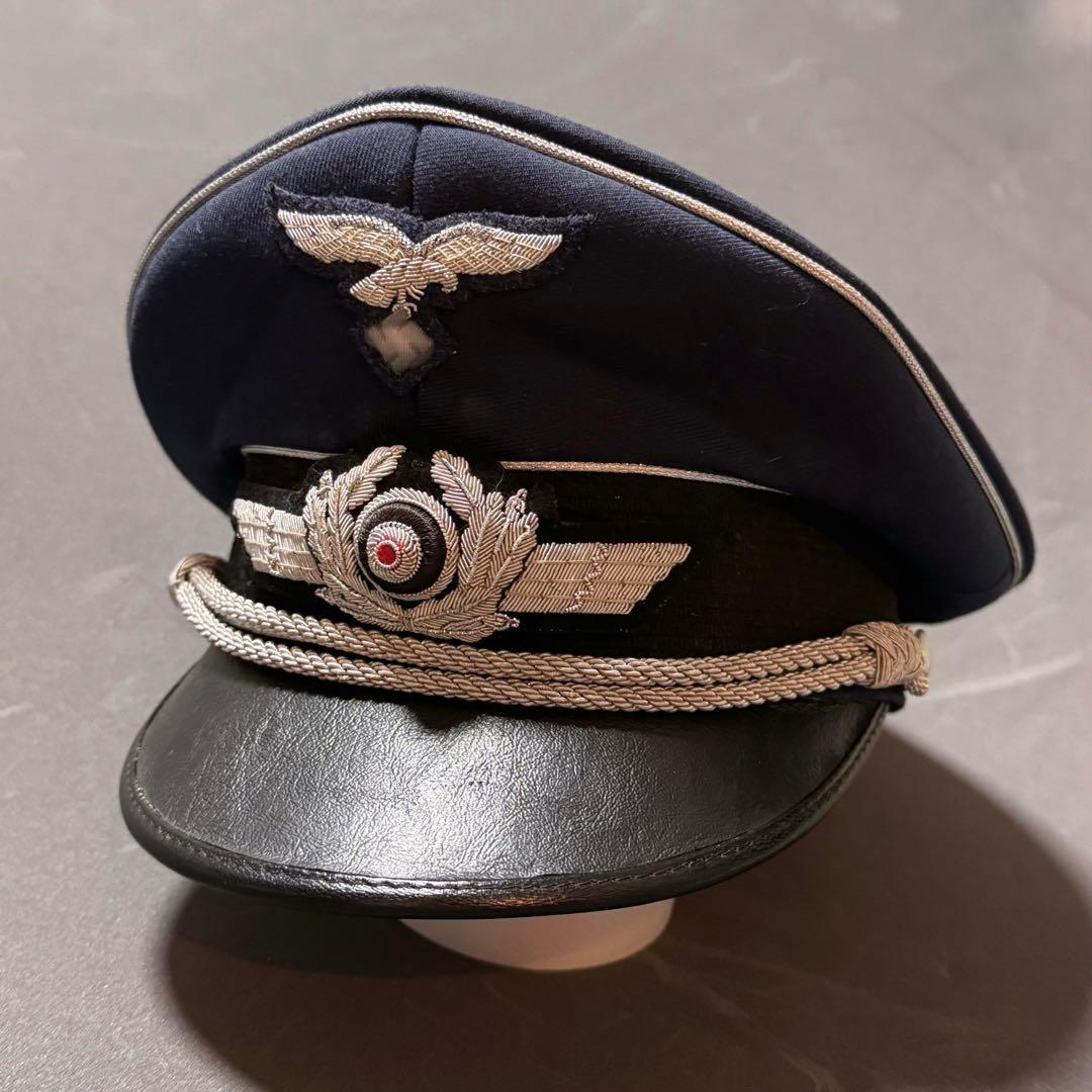 ドイツ空軍将校用制帽クラッシュタイプ Amazon | 第二次世界大戦 ドイツ軍 空軍 将校用 空軍青 制帽-58