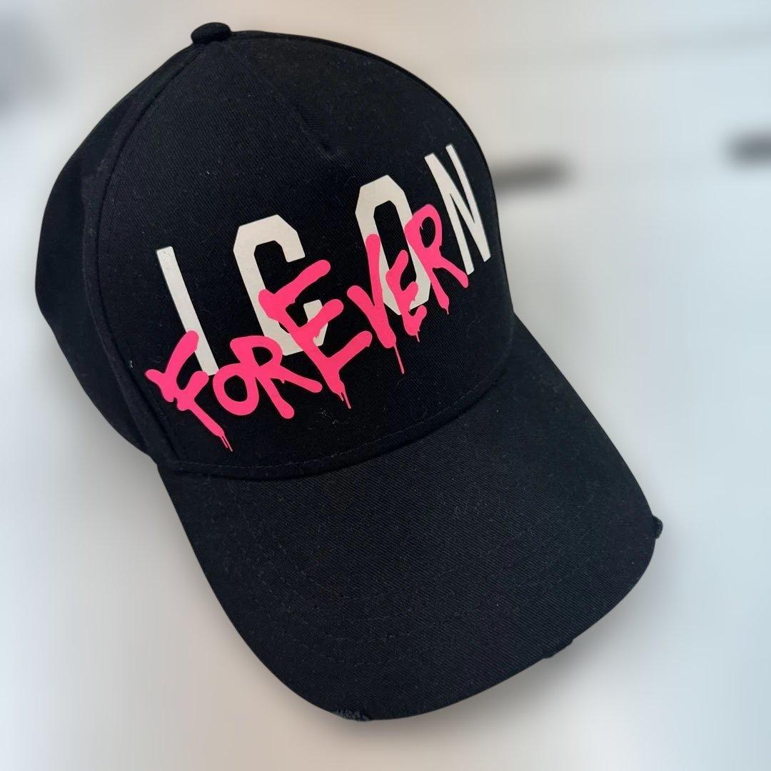 DSQUARED2 ブラック 黒　キャップ DSQUARED2 ロゴ キャップ | ブラック | FARFETCH JP