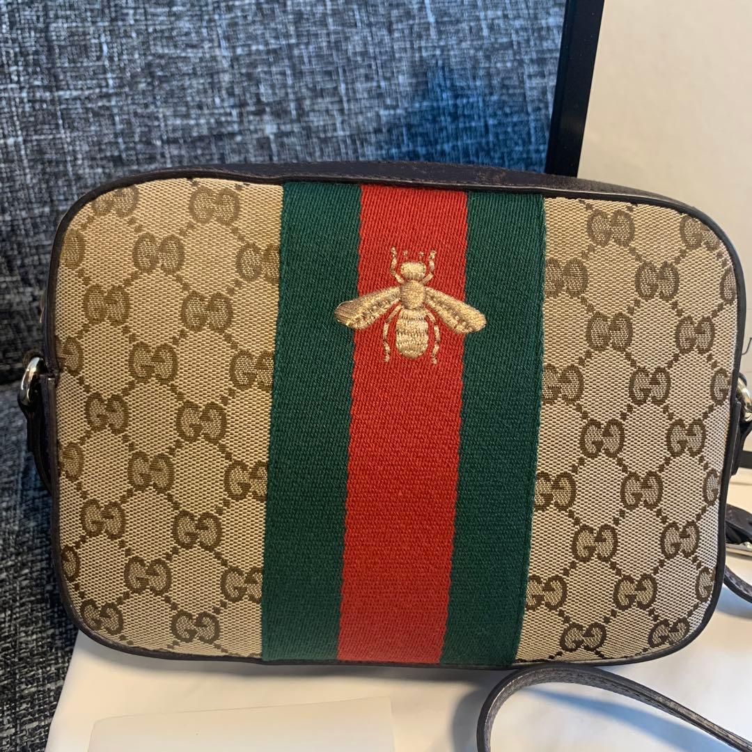 箱付き GUCCI ショルダーバッグ ポシェット 蜂 bee - メルカリ