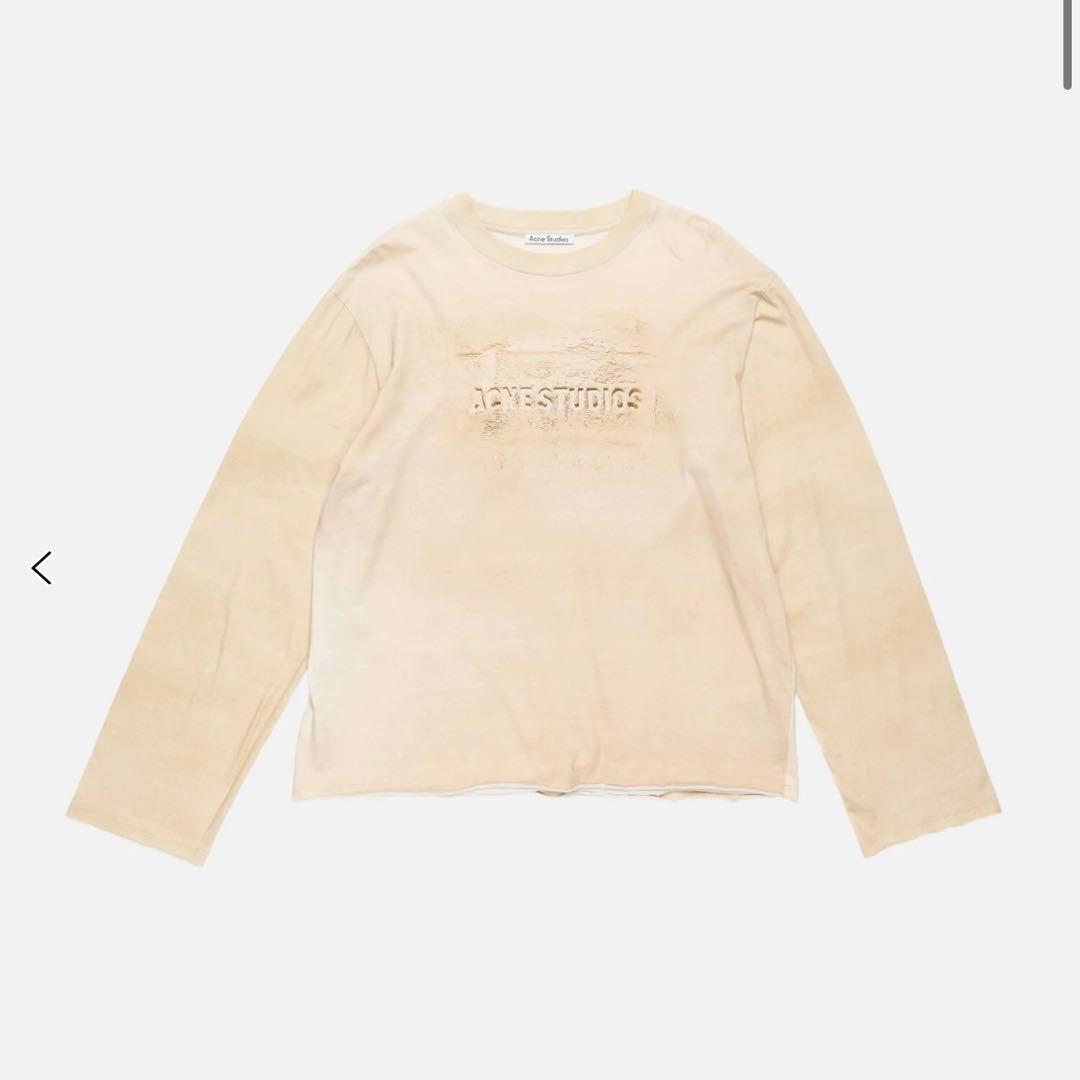 トップス Acne Studios ACNE STUDIOS Printed organic cotton and hemp-blend jersey T-shirt