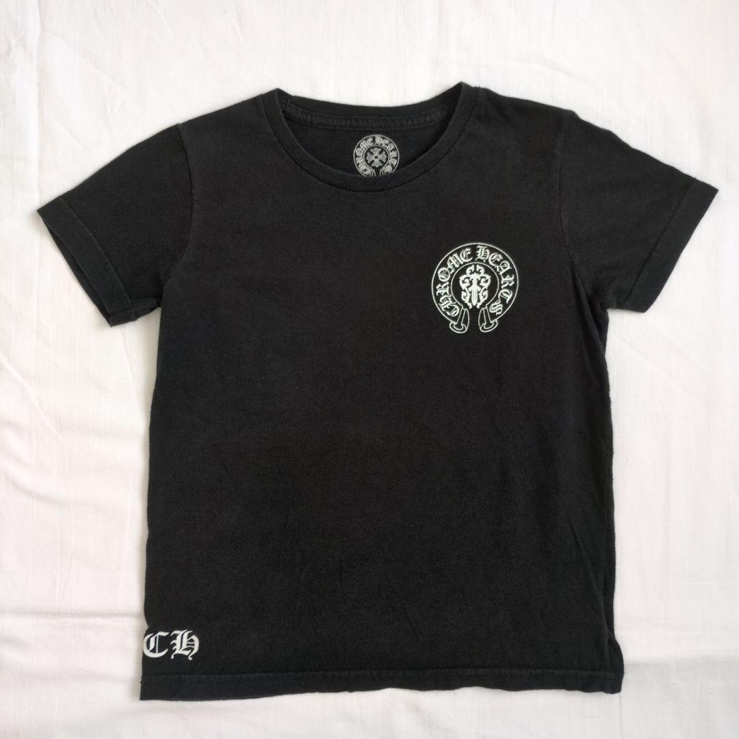 クロムハーツ CHROME HEARTS ブラック 半袖 Tシャツ サイズ8 CHROME HEARTS（クロムハーツ） 新品正規品 Tシャツ スクロールラベル