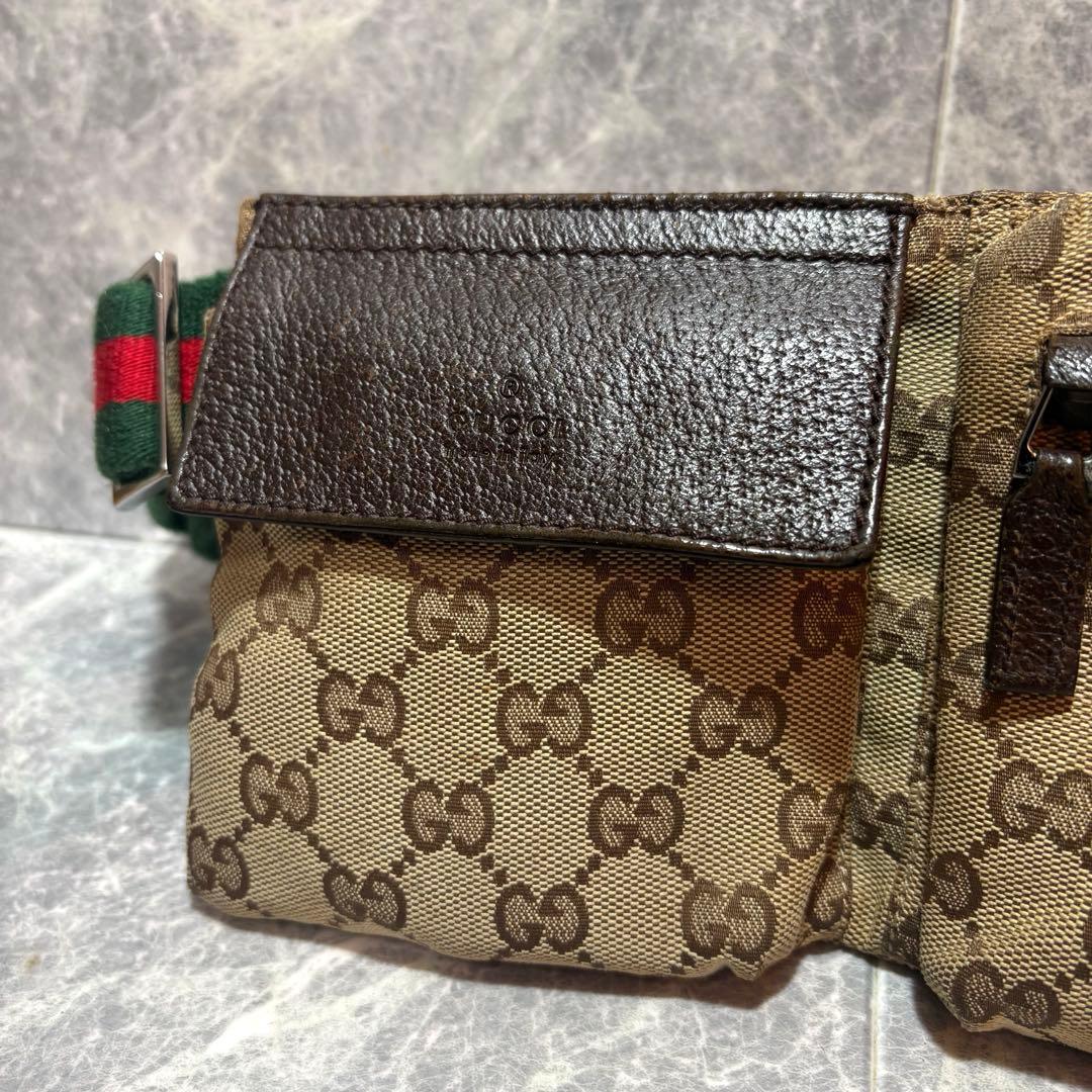⭐︎グッチ⭐︎ ボディバッグ ウエストポーチ GG キャンバス 162962