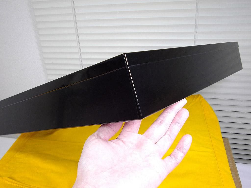 平安宗章作 槍梅蒔絵 炉縁 尋牛斎家元（久田宗