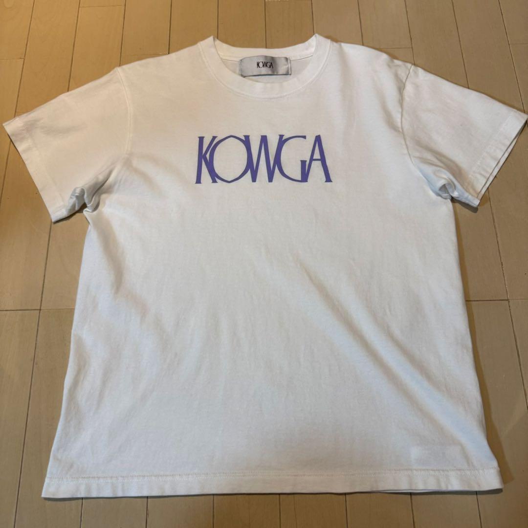 kowga og logo tee white purple 3house 着用 - メルカリ