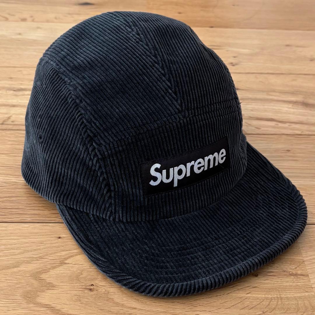 Supreme 25SS Corduroy Camp Cap 黒 コーデュロイ - メルカリ