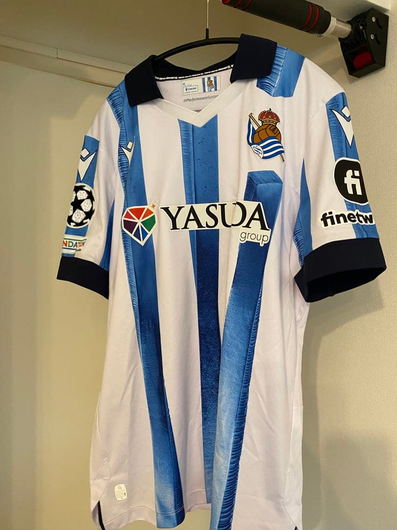 リアル・ソシエダ ホームジャージ 久保建英　チャンピオンズリーグ　現地購入 バモーース！！」久保建英“劇的アシスト”に味方GKが敵陣ゴール付近まで