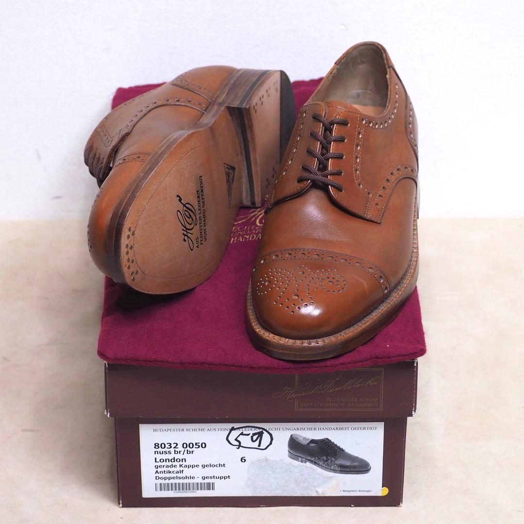 Heinrich Dinkelacker セミブローグ London 6.0 Brogue men's shoe made of Shell Cordovan – Heinrich Dinkelacker